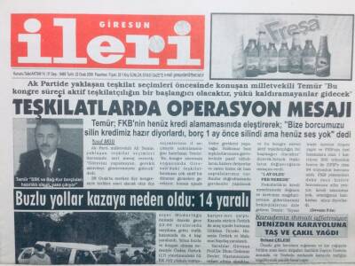 Giresun İleri Gazetesi 23 Ocak 2006 - Teşkilatlarda Operasyon Mesajı GZ41625 - 1