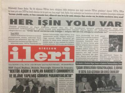 Giresun İleri Gazetesi 24 Ekim 2005 - Giresun Dört Köşe GZ32318 - 1