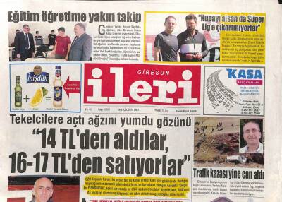 Giresun İleri Gazetesi 24 Eylül 2019 - Aksu Vadisindeki Yatırımlar Görüşüldü GZ109463 - 1