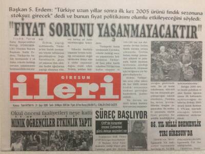 Giresun İleri Gazetesi 24 Mayıs 2005 - Süt Üretiminde Tehlike Çanları GZ32358 - 1