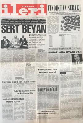 Giresun İleri Gazetesi 24 Şubat 2000 - Adada Mahsur Kalan İşçiler Kurtarıldı GZ30579 - 1