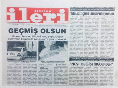 Giresun İleri Gazetesi - 24 Şubat 2003 - DYPde Görev Dağılımı GZ41943 - 1