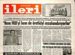 Giresun İleri Gazetesi 24 Şubat 2006 - Çorap Fabrikası Üretime Geçiyor GZ101656 - 1
