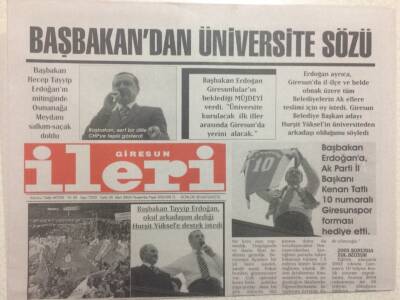 Giresun İleri Gazetesi 25 Mart 2004 - Giresunun İştahı Kabardı GZ32381 - 1