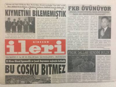 Giresun İleri Gazetesi 25 Nisan 2005 - Bu Coşku Bitmez GZ32349 - 1