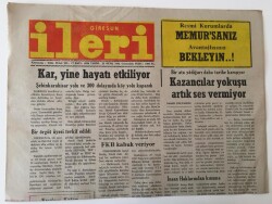 Giresun İleri Gazetesi - 25 Ocak 1992 - Kazancılar Yokuşu Artık Ses Vermiyor - GZ43875 - 1