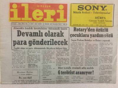 Giresun İleri Gazetesi 26 Aralık 1991 - Devamlı Olarak Para Gönderilecek GZ32592 - 1