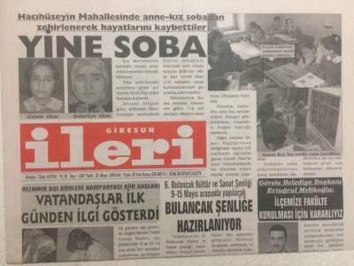 Giresun İleri Gazetesi 26 Nisan 2005 - Bulancak Şenliğe Hazırlanıyor GZ32355 - 1