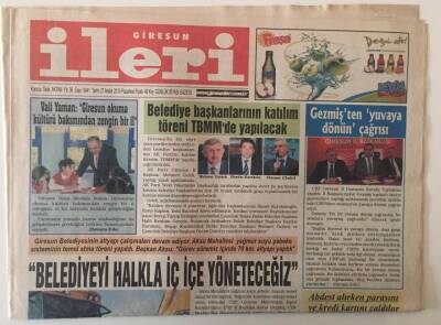 Giresun İleri Gazetesi 27 Aralık 2010 - Belediyeyi Halkla İç İçe Yöneteceğiz GZ31202 - 1