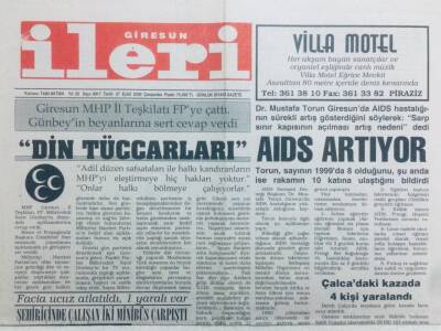Giresun İleri Gazetesi - 27 Eylül 2000 - Din Teccarları GZ41939 - 1