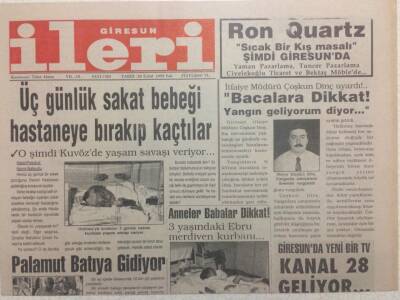 Giresun İleri Gazetesi 28 Eylül 1993 - Giresuna Kanal 28 Geliyor GZ38300 - 1