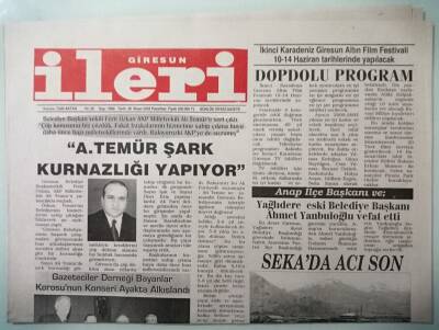 Giresun İleri Gazetesi 28 Nisan 2003 Bulancakta Dializ Ünitesi Atağı -GZ33305 - 1