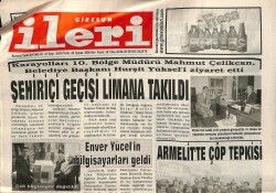 Giresun İleri Gazetesi 28 Şubat 2006 - Şehiriçi Geçişi Limana Takıldı GZ101666 - 2