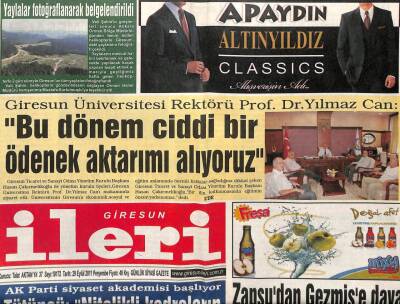 Giresun İleri Gazetesi 29 Eylül 2011 - Cüneyt Zapsudan Gezmişe Dava GZ108304 - 1