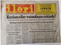 Giresun İleri Gazetesi - 29 Ocak 1992 - Kırılası Eller Vatandaşın Cebinde ! GZ43888 - 1