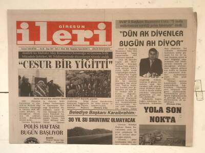 Giresun İleri Gazetesi 3 Nisan 2003 - 57 Memur 20 Bin İşyeri Sayacak GZ7711 - 1