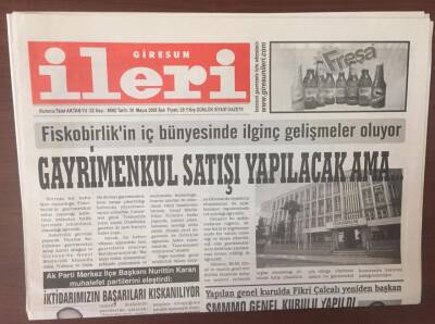 Giresun İleri Gazetesi 30 Mayıs 2006 - Giresun Sporda Yönetim Bekleniyor GZ6916 - 1