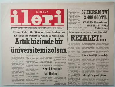 Giresun İleri Gazetesi 30 Nisan 1993 Dış Temaslarda En İyi Dereceleri Arıyoruz -GZ33320 - 1