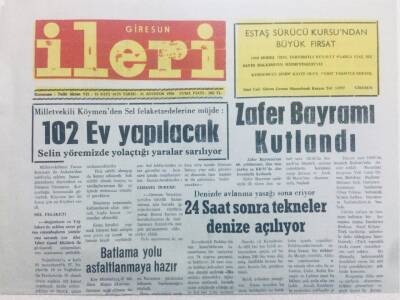 Giresun İleri Gazetesi 31 Ağustos 1990 - 102 Ev Yapılacak GZ40800 - 1