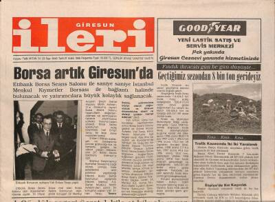 Giresun İleri Gazetesi 31 Aralık 1998 - Borsa Artık Giresun`da GZ79694 - 1