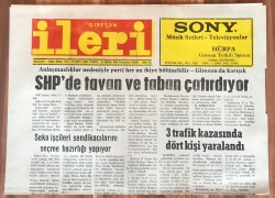 Giresun İleri Gazetesi 31 Ekim1991 - SHP de Tavan ve Taban Çatırdıyor GZ1794 - 1