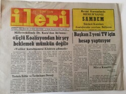 Giresun İleri Gazetesi - 31 Ocak 1992 - Başkan 2 Yeni TV İçin Hesap Yaptırıyor GZ43892 - 2