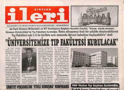 Giresun İleri Gazetesi 31 Ocak 2006 - Alaaddin Kıroğlunu Kaybettik GZ108395 - 1