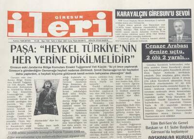 Giresun İleri Gazetesi 4 Nisan 2003 - Adaya Gezi Yasağı GZ30893 - 1