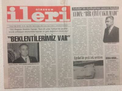 Giresun İleri Gazetesi 4 Şubat 2000 - Sekalarda Özelleştirme Sancısı Başladı GZ32775 - 1