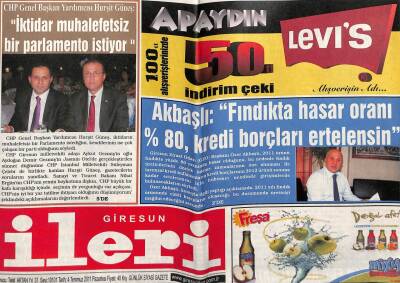 Giresun İleri Gazetesi 4 Temmuz 2011 - Yağlıderede Kivi Semineri GZ108193 - 1