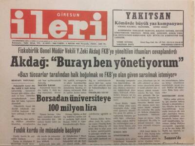 Giresun İleri Gazetesi 5 Mayıs 1994 - Akdağ Burayı Ben Yönetiyorum GZ35522 - 1
