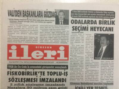 Giresun İleri Gazetesi 6 Aralık 2005 - Fiskobirlikte Toplu İş Sözleşmesi İmzalandı GZ32307 - 1