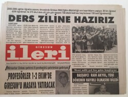 Giresun İleri Gazetesi - 6 Eylül 2005 - Profesörler 1-2 Ekimde Giresunu Masaya Yatıracak - GZ43694 - 1