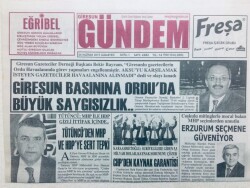 Giresun İleri Gazetesi 6 Haziran 2015 - Giresun Basınına Orduda Büyük Saygısızlık GZ43212 - 1