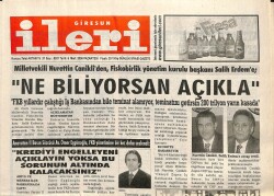 Giresun İleri Gazetesi 6 Mart 2006 - Nurettin CanikliNe Biliyorsan Açıkla GZ101662 - 1