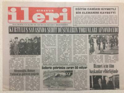 Giresun İleri Gazetesi 6 Nisan 2000 - Ambulans Kampanyası Başlatıldı GZ38282 - 1