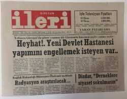 Giresun İleri Gazetesi 6 Ocak 1993 - Sağlık Bakanlığı Müsteşarı Radyasyon Araştırılacak GZ13481 - 1