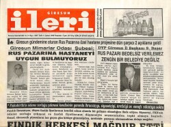 Giresun İleri Gazetesi 6 Şubat 2006 - Fındık Herkesi Mağdur Etti GZ101671 - 2