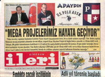 Giresun İleri Gazetesi 7 Eylül 2011 - Mega Projelerimiz Hayata Geçiyor GZ108400 - 1
