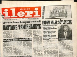 Giresun İleri Gazetesi 7 Mart 2006 - Salih Erdem Neler Söyleyecek GZ101663 - 2