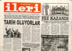 Giresun İleri Gazetesi 7 Mart 2008 - 7 Belde Tarihe Karışıyor GZ101702 - 1