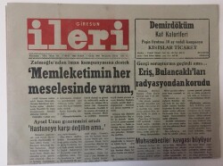 Giresun İleri Gazetesi 7 Ocak 1993 - Eriş , Bulancaklıları Radyasyondan Korudu GZ13482 - 1