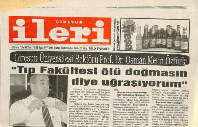 Giresun İleri Gazetesi 7 Ocak 2008 - Milletvekili Özkan Gürcistan Seçimlerinde Gözcü Olarak Görev Yaptı GZ109286 - 1
