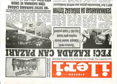 Giresun İleri Gazetesi 8 Haziran 2006 - Feci Kazada Can Pazarı GZ108290 - 1