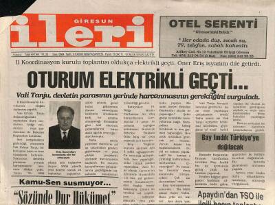 Giresun İleri Gazetesi 8 Kasım 1999 - Bay Fındık Türkiyeye Dağıtılacak GZ84778 - 1