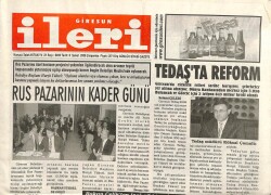 Giresun İleri Gazetesi 8 Şubat 2006 - Rus Pazarının Kader Günü GZ101652 - 1