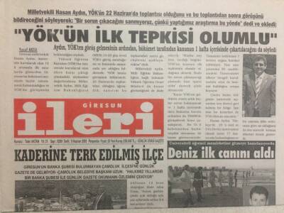Giresun İleri Gazetesi 9 Haziran 2005 - Kaderine Terk Edilmiş İlçe GZ32329 - 1