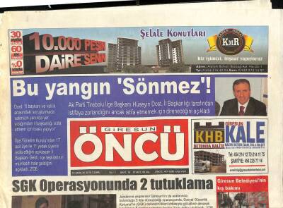 Giresun Öncü 10 Aralık 2010 - Yağlıderenin Çehresi Değişiyor - Mecliste Gergin Anlar Yaşandı GZ95149 - 1