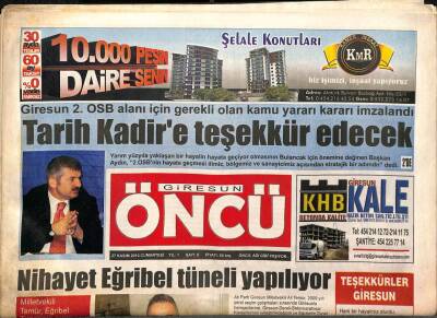 Giresun Öncü 27 Kasım 2010 - Kentsel Dönüşüme Tam Destek - Çiçek Açan Taflanlar Meyveye Döndü GZ95314 - 1
