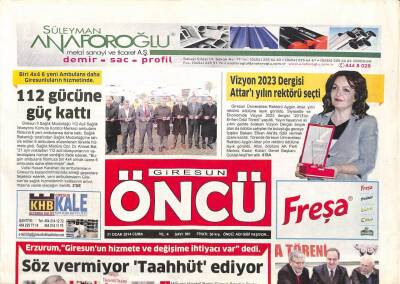 Giresun Öncü 31 Ocak 2014 - Hakem Triosunu Açıklandı - Meslek Komitesi Başkanları Toplandı GZ95343 - 1